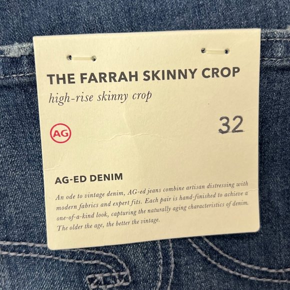 AG Adriano Goldschmied Womens Farrah High Rise Skinny Jeans 13 Year WBZ size 32 - Picture 13 of 15